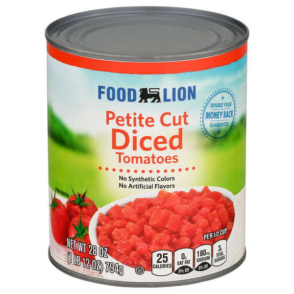 Food Lion Petite Cut Diced Tomatoes