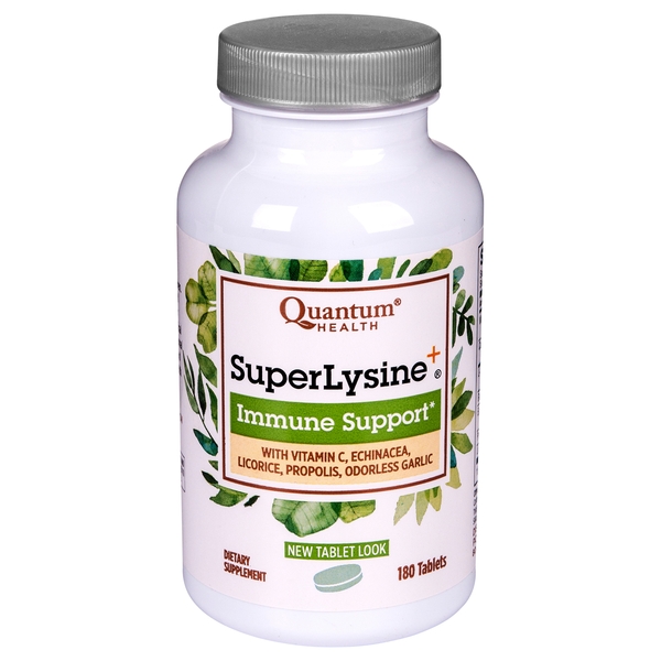 Quantum Health SuperLysine+ Immune Support Tablets