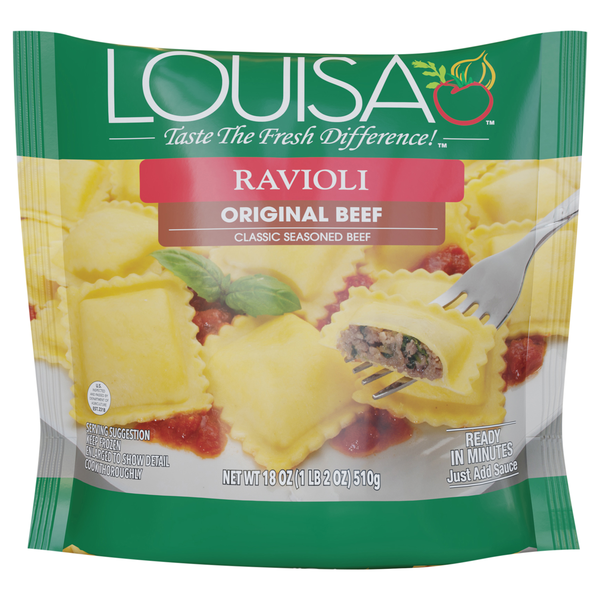 Louisa Original Beef Ravioli Frozen