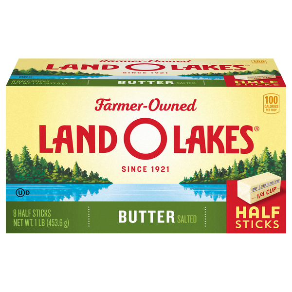 Land O Lakes Salted Butter Half Sticks - 8 ct