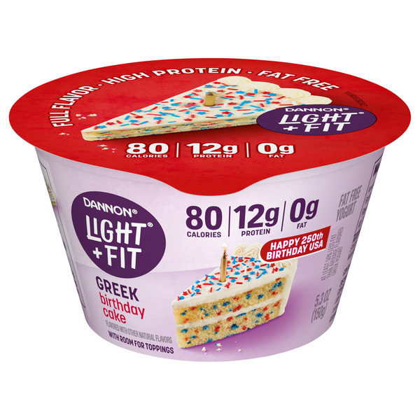 Dannon Light + Fit Birthday Cake Greek Yogurt Cup