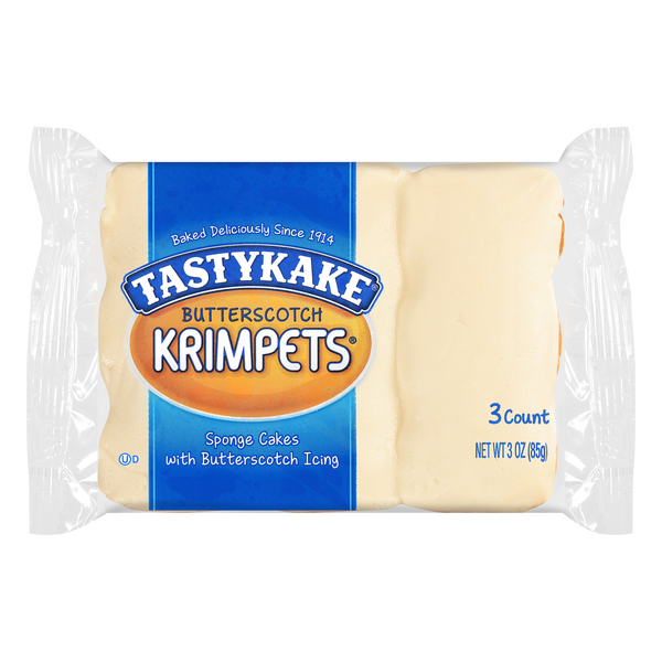 Save on Tastykake Krimpets Spongecakes with Butterscotch Icing 3 ct
