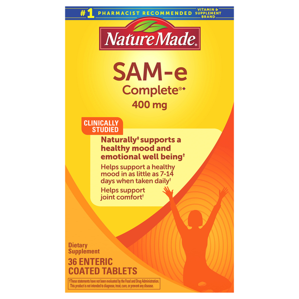 Nature Made SAM-e Complete 400 mg Dietary Supplement Enteric Coated Tables