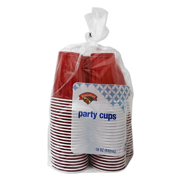 Hannaford Color Party Cups 18 oz