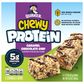 Quaker Chewy Chocolate Caramel 5g Protein Granola Bars - 5 ct