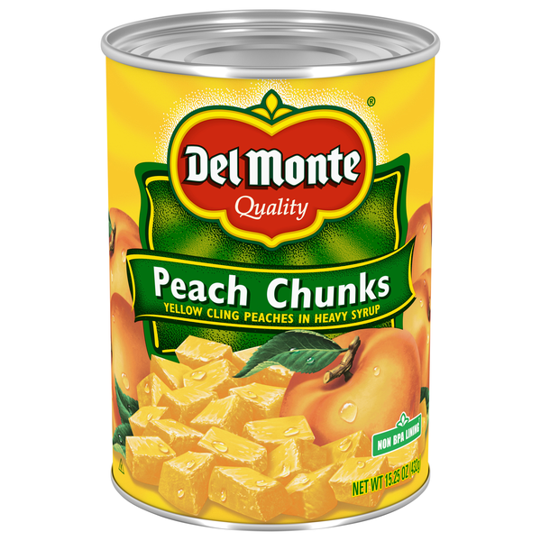 Del Monte Peaches Chunks in Heavy Syrup