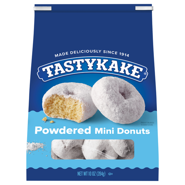 Tastykake Mini Powdered Sugar Donuts