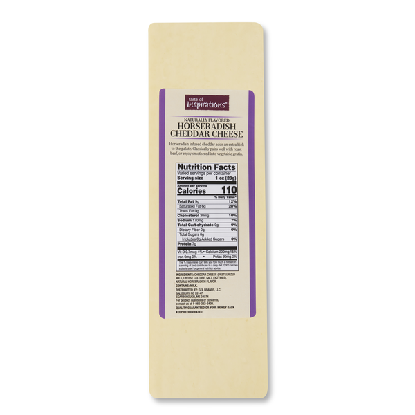 Taste of Inspirations Horseradish Cheddar Cheese (Regular Sliced)