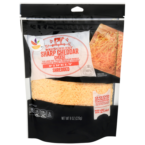 Save on Giant Cheddar Cheese Sharp Finely Reduced Fat Shredded Order