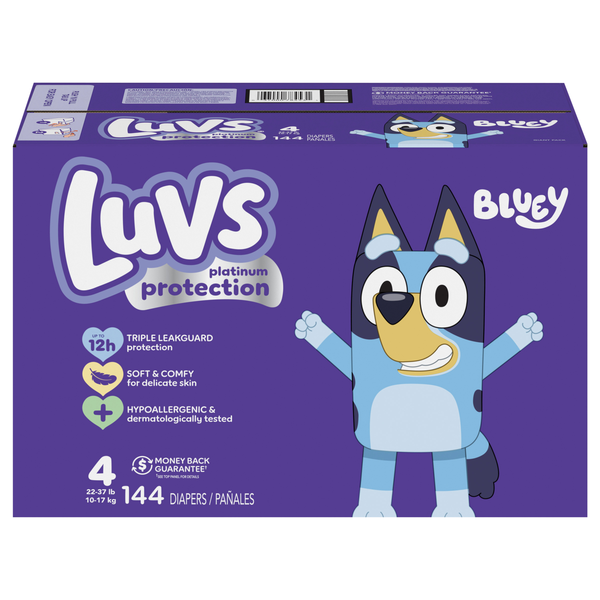 Luvs Size 4 Baby Diapers 22-37 lb