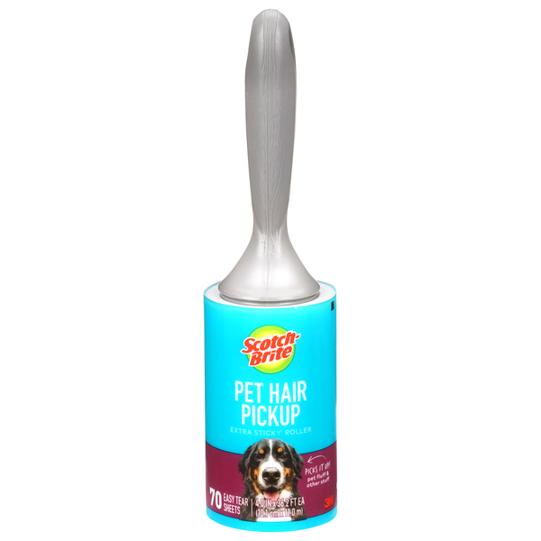 Scotch-Brite Pet Hair Pickup Extra Sticky Roller 70 Sheets