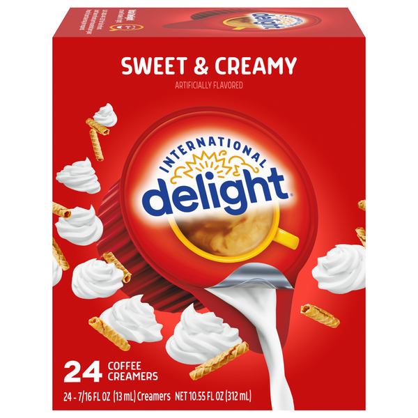 International Delight Sweet & Creamy Coffee Creamer Singles - 24 ct