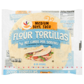 Giant High Fiber Soft Medium Taco Flour Tortillas 8 Inch - 8 ct