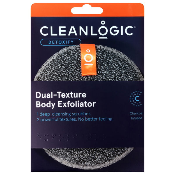 Cleanlogic Detoxify Dual-Texture Body Exfoliator Charcoal