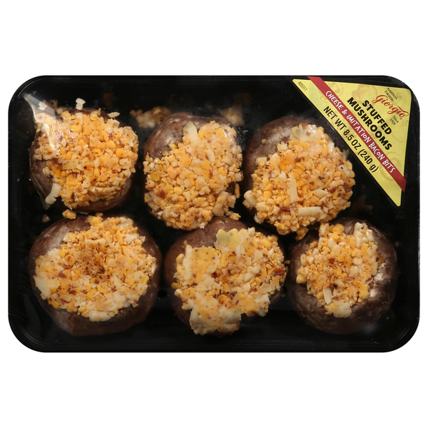 Giorgio Baby Bella Mushrooms Stuffed with Cheese & Imitation Bacon Bits
