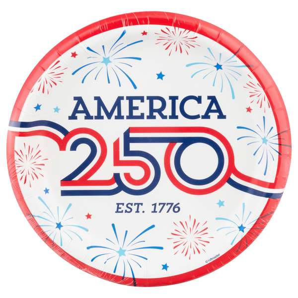 Smart Living Patriotic Dinner Plates America 250