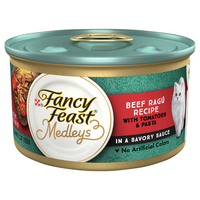 Fancy Feast Medleys in Sauce Beef Ragu Recipe Wet Cat Food