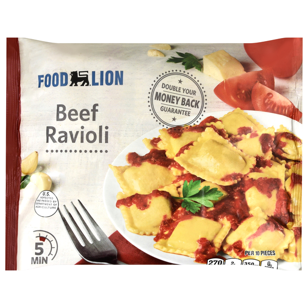 Food Lion Beef Ravioli Pasta Frozen