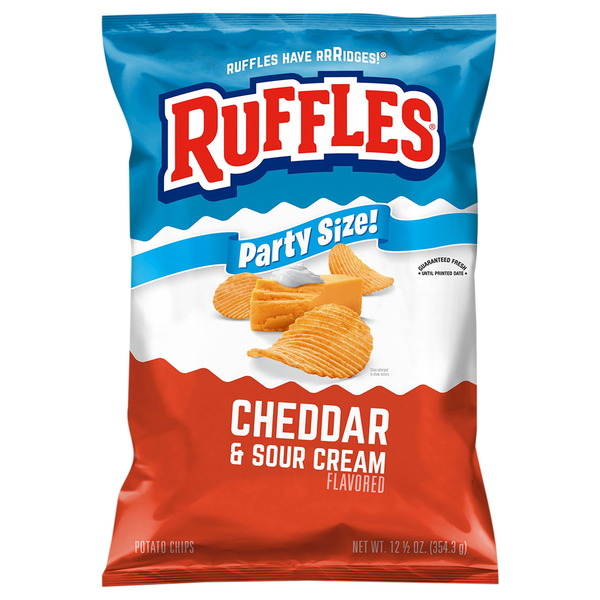 Ruffles Cheddar & Sour Cream Potato Chips Party Size
