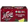 Nixie Organic Black Cherry Lime Sparkling Water - 8 pk