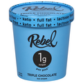 Rebel Lactose Free Keto 1g Sugar Triple Chocolate Ice Cream