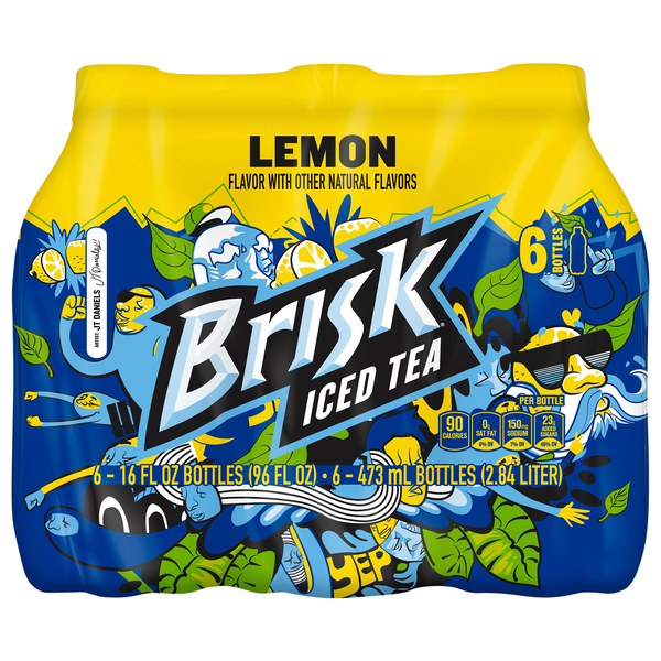 Brisk Lemon Iced Tea - 6 pk