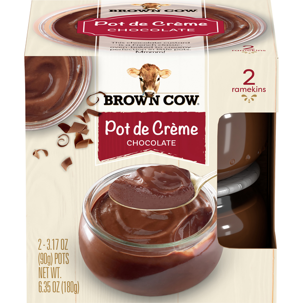 Save on Brown Cow French Desserts Chocolate Pot De Creme 2 ct Order Online Delivery Giant