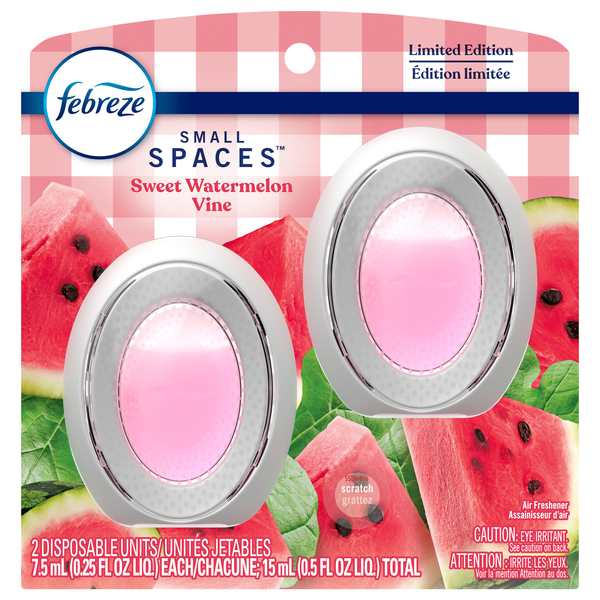 Febreze Small Spaces Sweet Watermelon Vine Air Freshener - 2 ct
