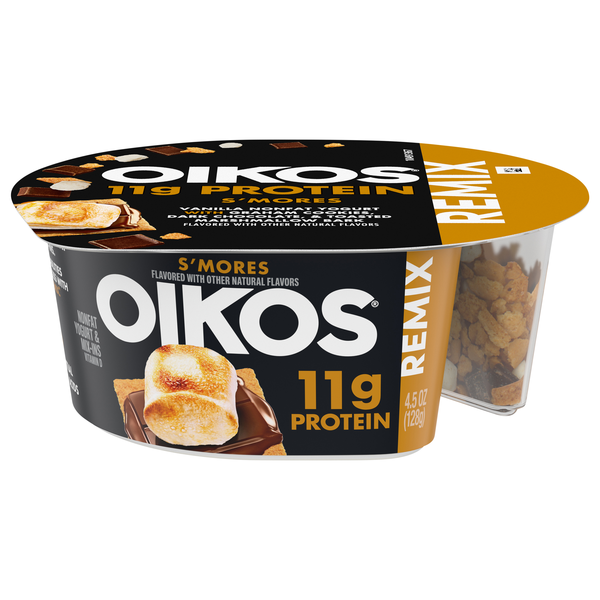 Oikos REMIX S'mores Vanilla Non Fat Greek Yogurt Cup
