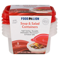 Food Lion Soup & Salad Containers 3 Cups