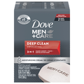 Dove Men+Care Deep Clean Body & Face Soap Bar - 2 ct