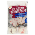 Our Brand Vanilla Fudge & Vanilla Strawberry Ice Cream Sundae Cups 12 ct