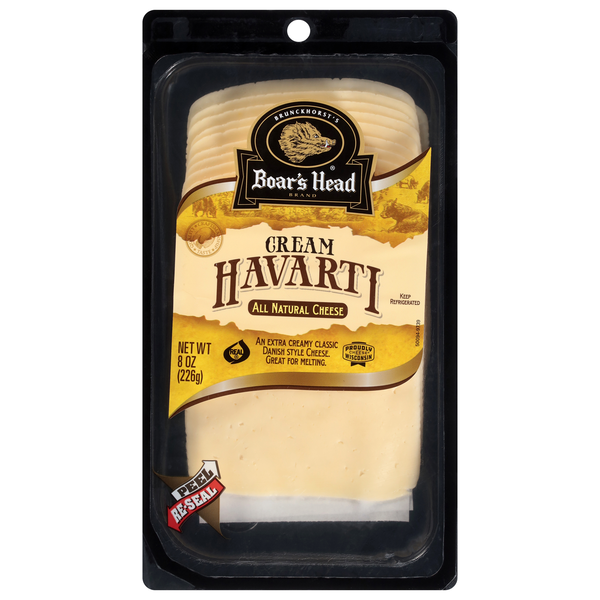 Boar's Head Natural Cream Havarti Cheese Slices