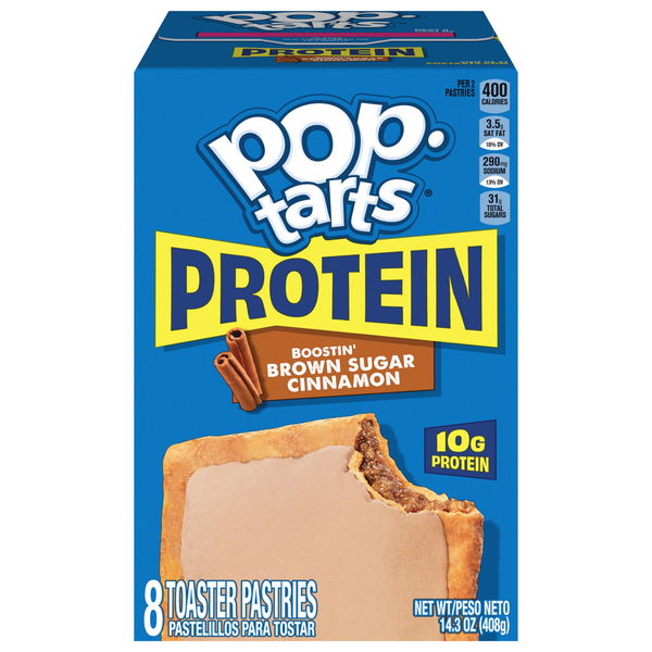 Pop-Tarts Brown Sugar Cinnamon Protein Toaster Pastries - 8 ct