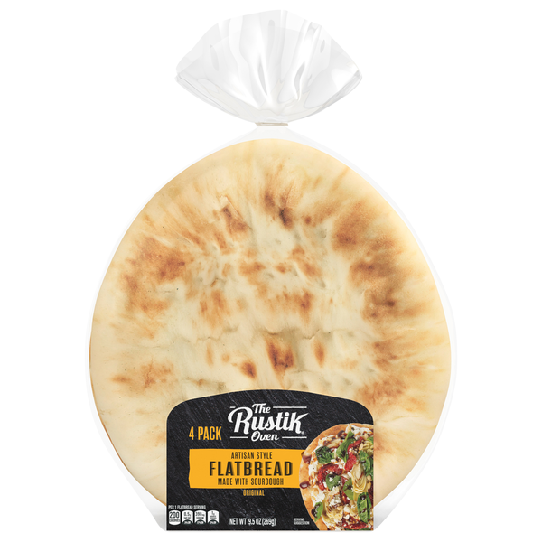 The Rustik Oven Original Artisan Style Flatbread - 4 ct