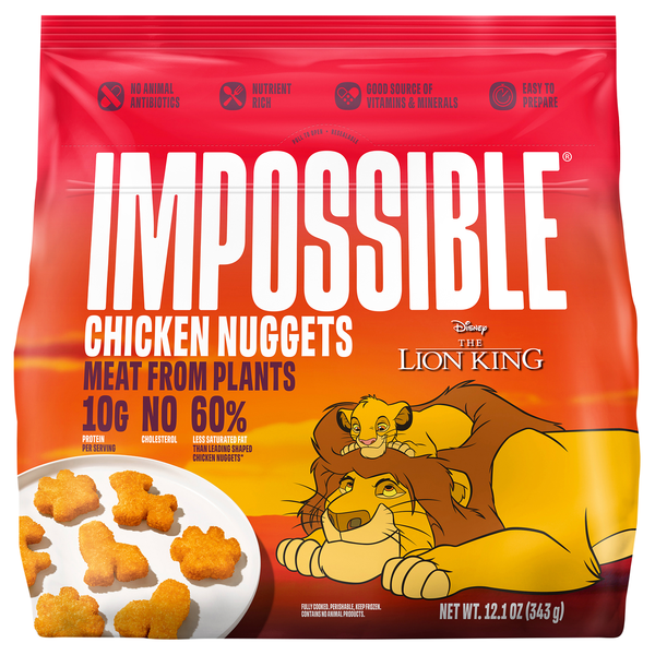 Impossible Plant Based Character Shaped Chicken Nuggets Frozen