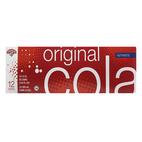 Hannaford Original Cola Soda - 12 pk