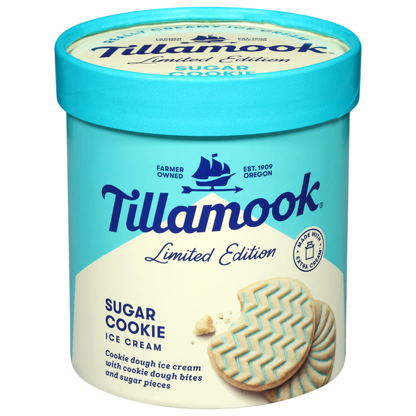 Tillamook Limited Edition Holiday Sugar Cookie Ice Cream