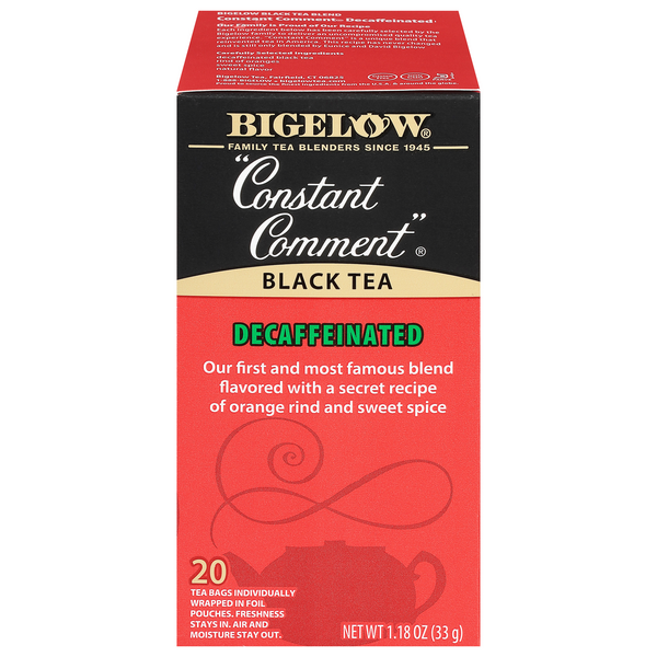 Save on Bigelow Constant Comment Black Tea Bags Decaffeinated Order