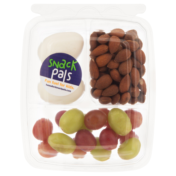 Hannaford Snack Pals Grapes Nuts & Hard Boiled Eggs