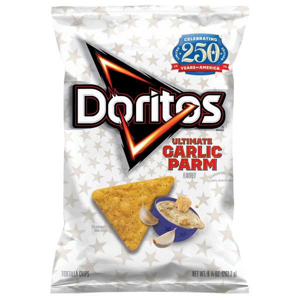Doritos Ultimate Garlic Parm Flavored Tortilla Chips