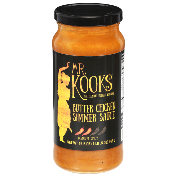 Mr. Kooks Medium Spicy Butter Chicken Simmer Sauce