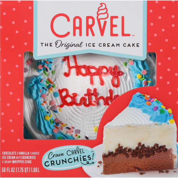 Carvel Original Chocolate & Vanilla Ice Cream Cake with Crunchies Frozen