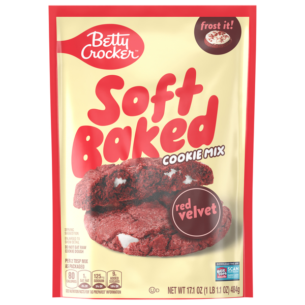 Betty Crocker Red Velvet Soft Baked Cookie Mix