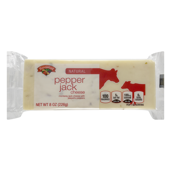 Hannaford Natural Pepper Jack Cheese Block