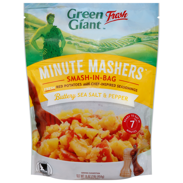 Green Giant Minute Mashers Smash-In-Bag Buttery Sea Salt & Pepper Potatoes