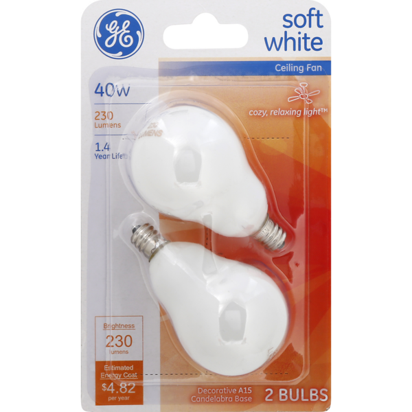 Save On Ge Ceiling Fan Light Bulb Soft White 40w Order Delivery Stop Save On Ge Ceiling Fan Light Bulb Soft, Ceiling Fan Light Bulbs