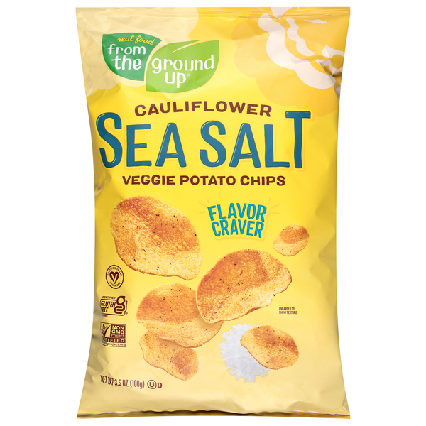 From The Ground Up Gluten Free Sea Salt Cauliflower Chips