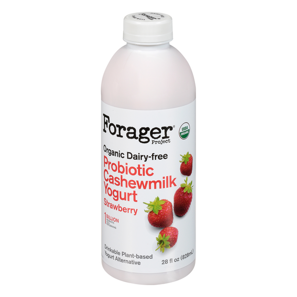 Save on Forager Project Probiotic Cashew Milk Yogurt Strawberry Dairy