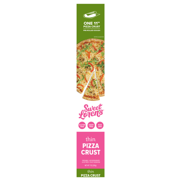 Sweet Loren's Gluten & Dairy Free 11 Inch Thin Pizza Crust